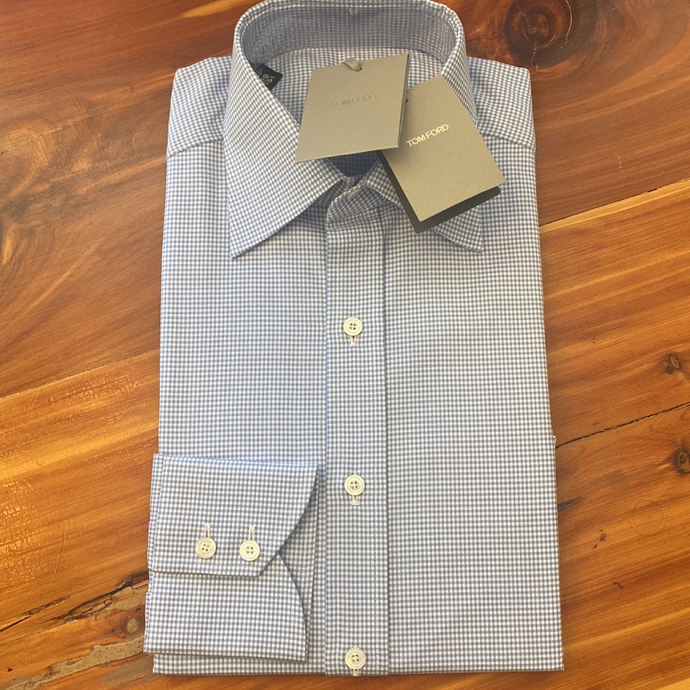 Tom Ford Classic-Collar Poplin Dress Shirt